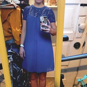 Royal blue lace dress